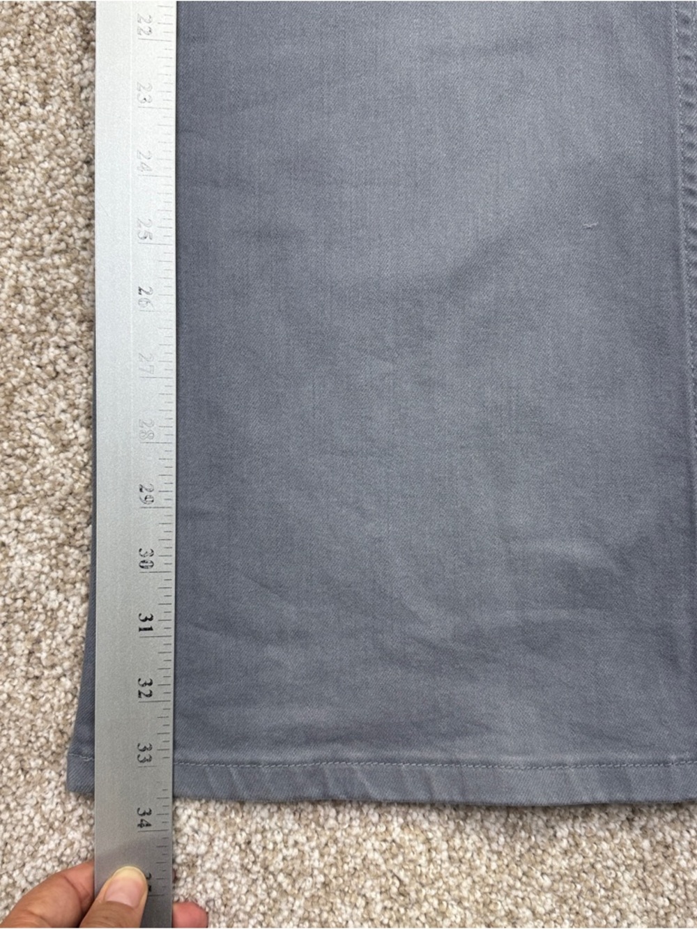 Ryegrass Gray High Rise Semi Flare Jeans Pants Womens Size 4 - Picture 8 of 12